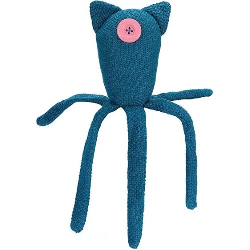 ASVP Shop Coraline Crocheted One Eyed Octopus Doll Bright Turquoise