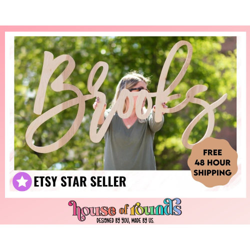 Custom wood name sign for nursery girl, boy, over crib sign, baby name sign, family name sign, custom name sign, wooden sign, boho nursery