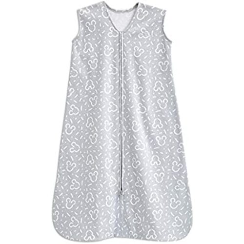 Halo Disney Baby 100% Cotton Sleepsack Wearable Blanket, TOG 0.5, Confetti Mickey Grey, Medium, 6-12 Months