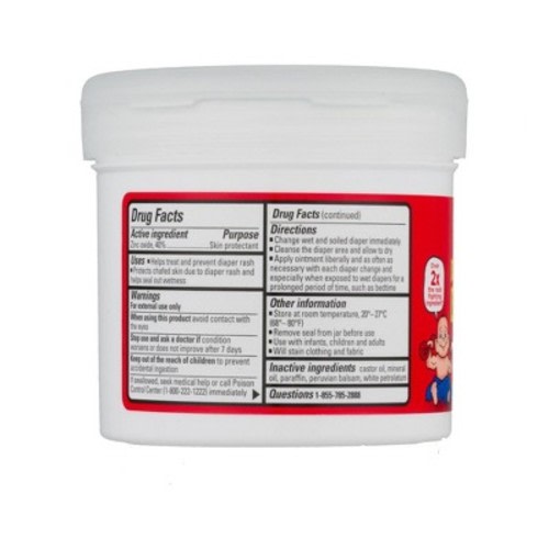 Boudreaux's Butt Paste Maximum Strength Diaper Rash Ointment Jar - 14oz