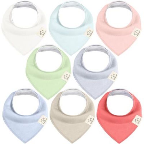 8pk Organic Baby Bandana Bibs, Baby Drool Bibs For Baby Boy, Girl, Baby Bibs For Infant, Newborn (butterflies)