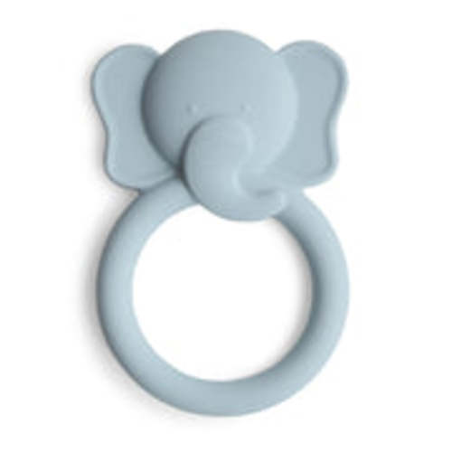 Mushie Baby Elephant Silicone Teether (Cloud)