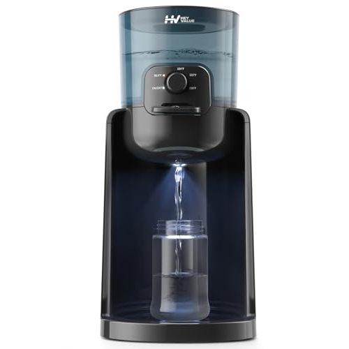Water Warmer, HEYVALUE Baby Bottle Warmer, Formula Maker with Night Light, 4 Temperature Control & 72H Keep Warm, Detachable Tank, Instantly Dispenses Warm Water, Feed Baby More Easier and Healthier