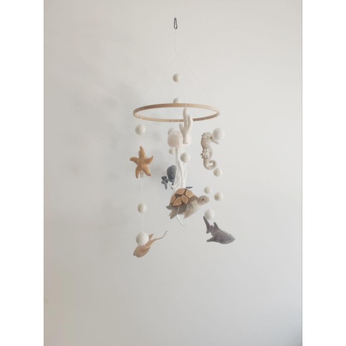 Ocean Baby Mobile -Baby Mobile - Nautical Mobile- Nursery mobile- Sea ocean Mobile - Crib Mobile - Baby Shower Gift