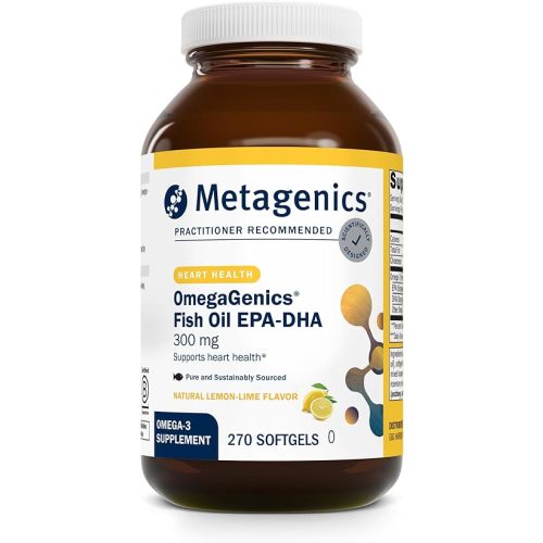Metagenics OmegaGenics Fish Oil EPA-DHA 300mg - High Potency - Daily Omega 3 Fish Oil Supplement to Support Cardiovascular, Musculoskeletal and Immune System Health - 270 Softgels