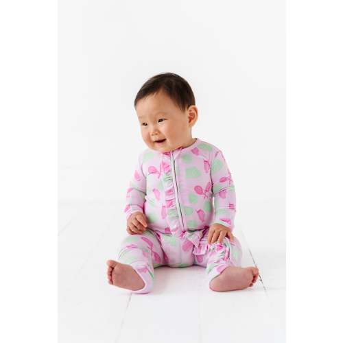 Tennis Ruffle Convertible Foot Onesie