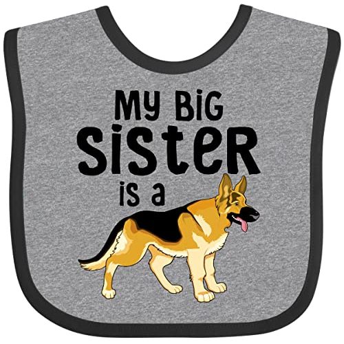 inktastic My Big Sister Is a German Shepherd Baby Bib