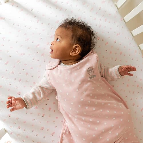 Woolino 4 Season Baby Sleep Sack - Ultimate Baby Sleeping Bag - Merino Wool and Organic Cotton Two-Way Zipper Adjustable Universal Size Sleep Sack for Baby (2-24 Months) - Rose