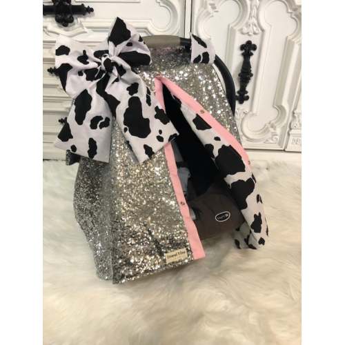 Silver sparkle car seat canopy / carseat cover / carseat canopy / ooak / sequin / infant car seat cover / silver / sparkle
,
Canopy Bow and Name