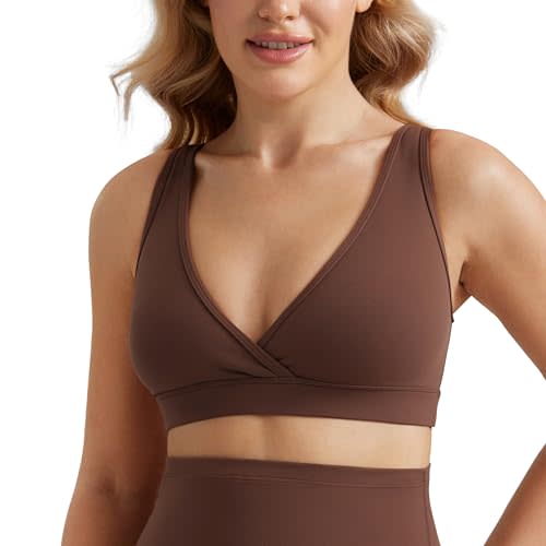 CRZ YOGA Butterluxe Maternity Nursing Bras for Women Crossover Wireless Sleep Breastfeeding Lounge Pregnancy Bralette Comfy