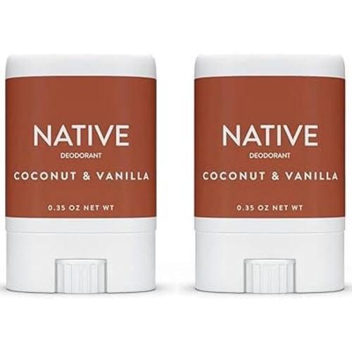 Generic Native Deodorant Mini Travel Size Coconut & Vanilla - (Aluminum Free, Phthalate Free) pack of 2