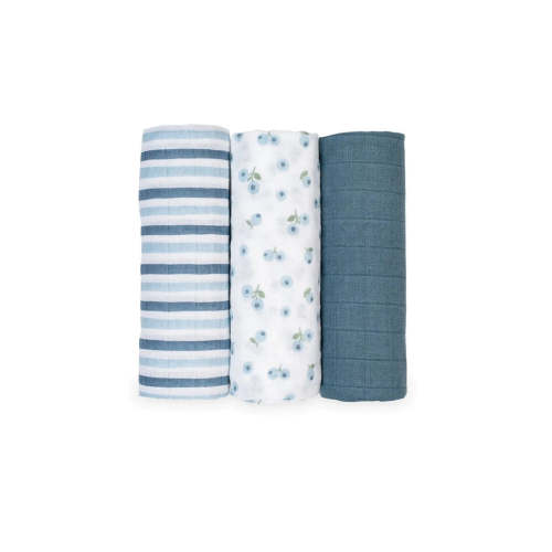 LULUJO Receiving Blankets 3-PK- Blueberries