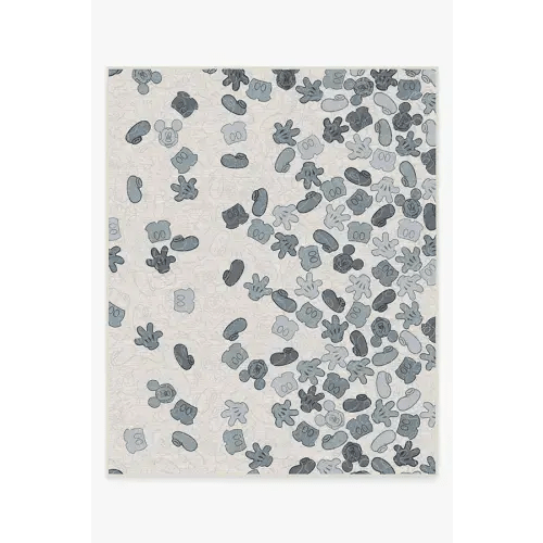 Mickey All Over Slate Blue Rug | Ruggable
