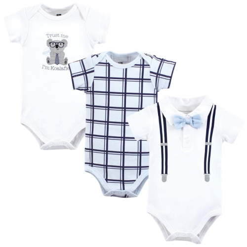 Hudson Baby Infant Boy Cotton Bodysuits, Koalafied Polo, 0-3 Months