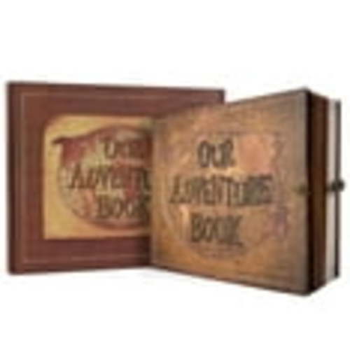 TJT 180 Pages Our Adventure Book Wedding Scrapbook Album DIY Memory Book with Stickers Kit Leather