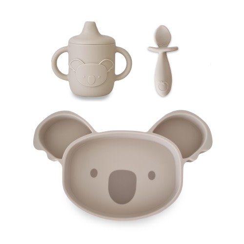 Plum Feeding Set 3 Pieces Sand