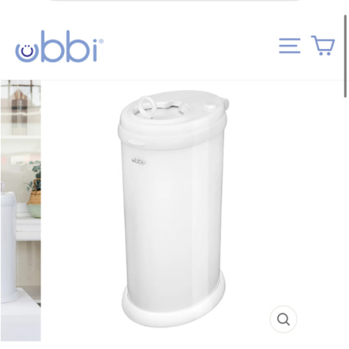 Ubbi stainless steel diaper pail