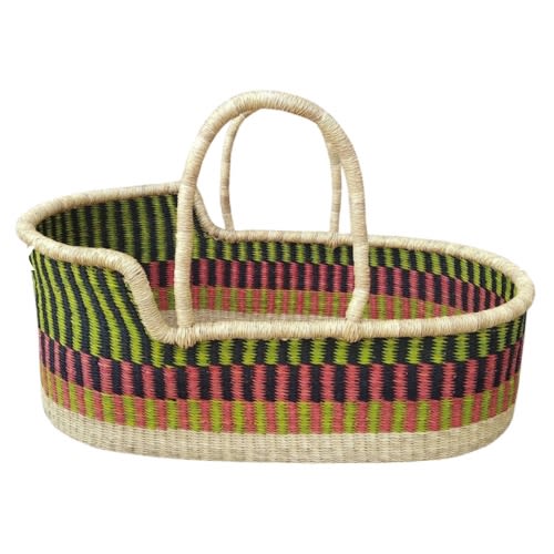 Addy & Sage Flora Bolga Moses Basket | Safe Room Sharing | Baby Eco Trends