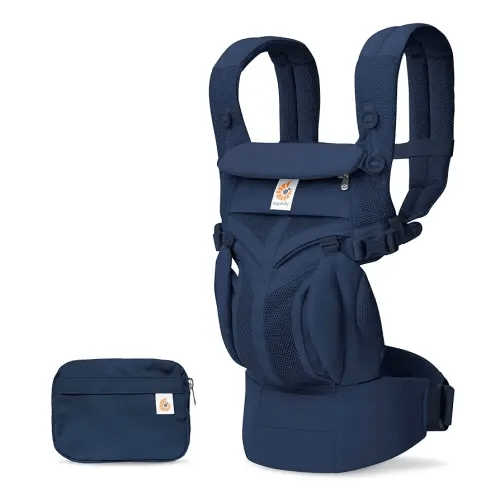 Ergobaby Omni Classic (formerly OMNI 360) All-Position Baby Carrier for Newborn to Toddler with Lumbar Support and Cool Air Mesh, 7-45 Pounds, Midnight Blue, One Size