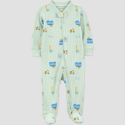 Carter's Just One You® Baby Boys' Transportation Sleep N' Play - Green 9M