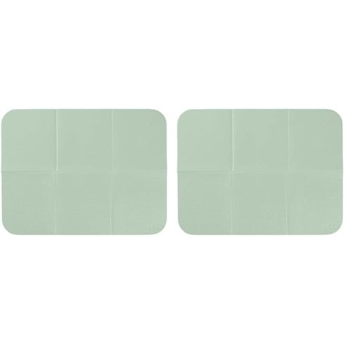 Ubbi On-The-Go Diaper Changing Baby Mat, Soft and Comfortable Diaper Bag Accessory Must Have for Newborns, Easy to Clean, Portable Folding Pad, Baby Traveling Accessories, Sage Green (Pack of 2)