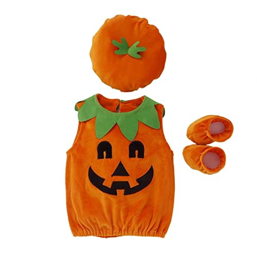 ZHSKEUUN Newborn Baby Boys Girls Halloween Avocado/Pumpkin/Dinosaur Costumes Halloween Cosplay
