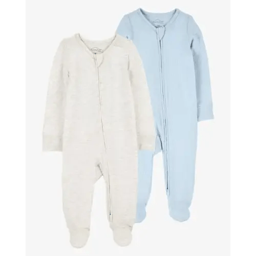 Baby 2-Pack Zip-Up PurelySoft Sleep & Play Pajamas | Carter's