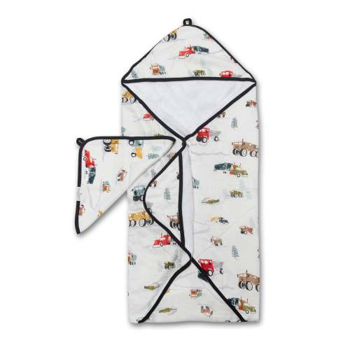 Hooded Towel Set - Happy Trucks