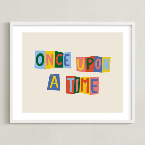 Once Upon a Time Limited Edition Children's Art Print by Inkblot Design