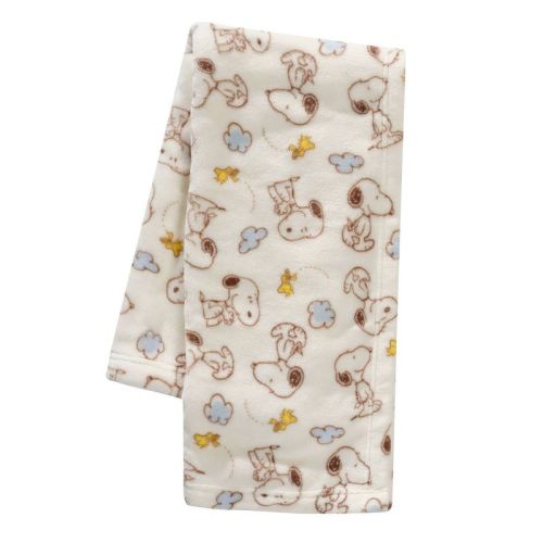 Bedtime Originals My Little Snoopy Coral Fleece Baby Blanket: Animal Prints, 30" x 40", 1 Pack