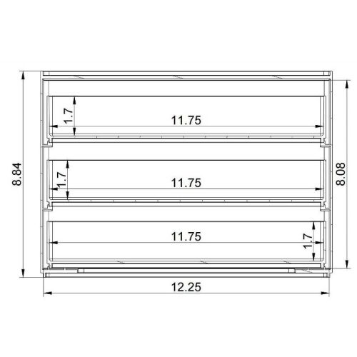 For bottle and pump parts: All Purpose 3 Drawer Storage Clear - Brightroom™