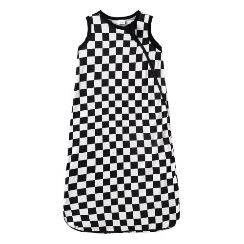 Rayon Made from Bamboo Baby Sleep Sack 6-12 Months 0.5 Tog Soft Lightweight Infant Toddler Sleeping Sack 2-Way Zipper Checkered Baby Wearable Blanket