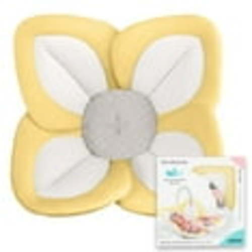 Blooming Bath Lotus Baby Bath Seat - Sink Baby Bath Insert, Yellow/Gray