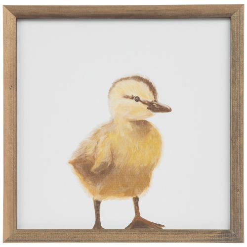 Yellow Duckling Framed Wall Decor