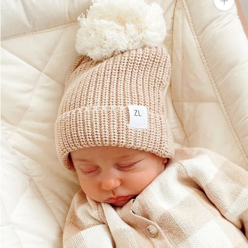 Ziggy Lou Beanie - Gingham (Caramel)