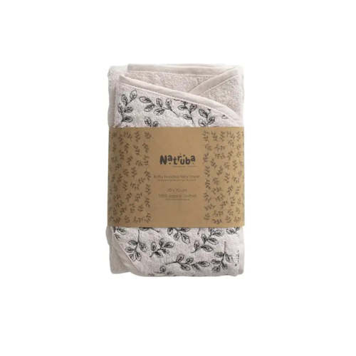 Organic Cotton Floral Hooded Towel