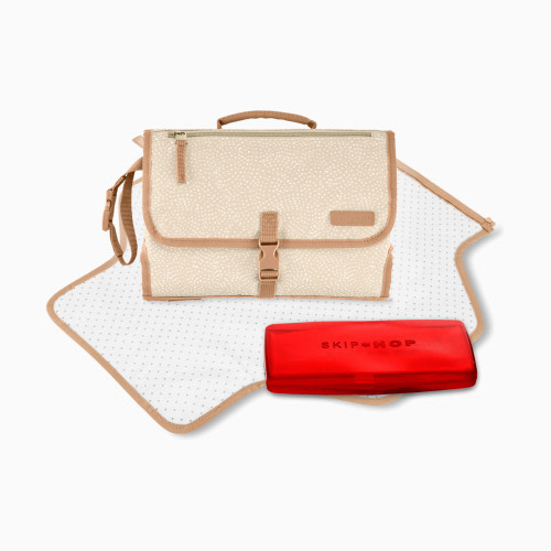 Pronto Signature Changing Station - Beige Swirl Dot