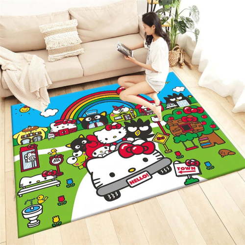 Sanrio Hello Kitty HD Large Area Printed Carpet,Living Room Decor,Sofa,Table Rug,Picnic,Camping,Outdoors,Bedroom Hotel Mat.