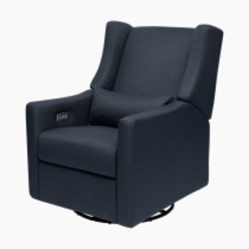 babyletto Kiwi Electronic Recliner and Swivel Glider - Performance Navy Eco Twill