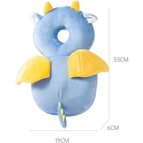 Baby Walker Head Protector Toddler Adjustable Baby Head Protection Backpack Wear Safety Pad (Turtle)