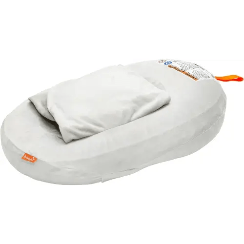 Boon Puff+ Inflatable Baby Bather - Infant Bathtub Includes Microfleece Cover, Swaddle Wings, and Storage Bag – Inflatable Baby Bathtub for Newborns and Infants