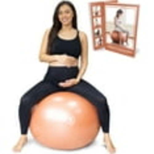 Birthing Ball for Pregnancy & Labor + Our Award Winning Book - Exercise, Birth & Recovery Plan, 5X Stronger Than a Yoga Ball with Eco Friendly Material