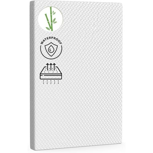Pack and Play Mattress Topper 38"x26"x1.5", Soft Breathable Waterproof Cover, Baby Pack N Play Mattresses Pad