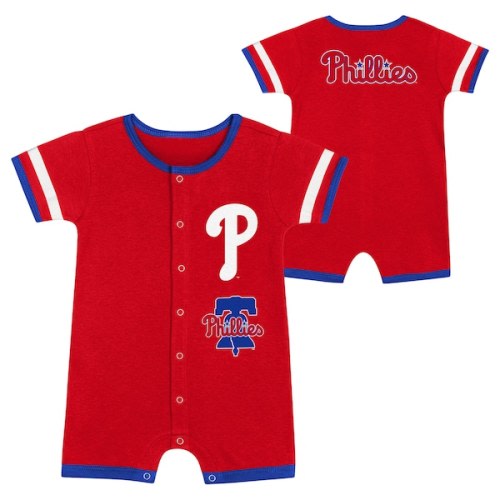 Newborn Philadelphia Phillies  Red Double Hit Coveralls