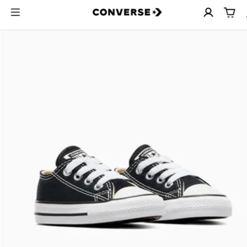 ​Chuck Taylor All Star Classic Toddler Low Top Shoe. (BLACK)