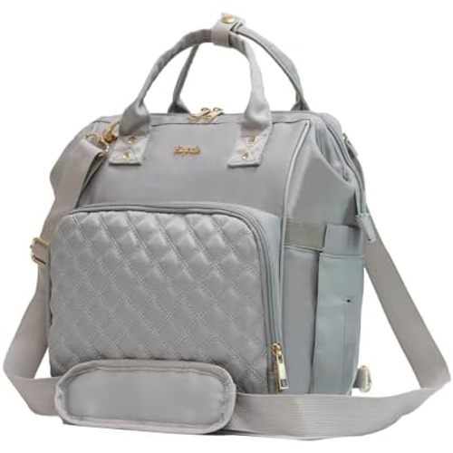 Small Diaper Bag, Mini Baby Backpack - Gray