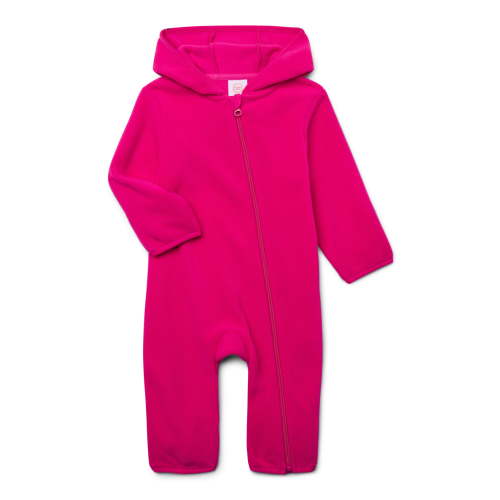 Wonder Nation Baby Microfleece Pram with Hood, Sizes 0/3M-12M