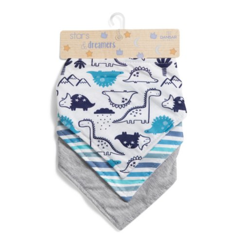 3pk Dino Bib Set | Baby Gear & Essentials | Marshalls