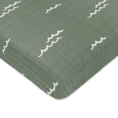 Babyletto Ocean Waves Muslin Mini Crib Sheet