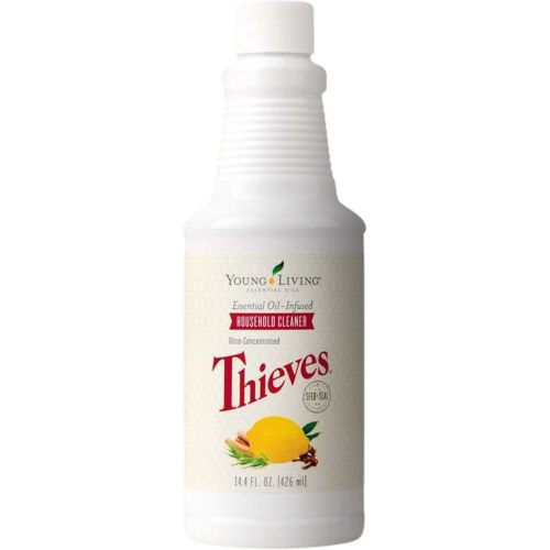 Young Living Thieves Household Cleaner 14.4 oz, Plant-Based All-Purpose Cleaner with Essential Oils, Safe for Floors, Mirrors, Carpets & Pet Areas